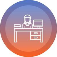 Workspace icon. colored outline icon style. vector