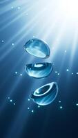 Abstract semicircular glass curve background,3d rendering.. video