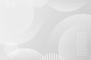 white abstract geometric background with using gradient circles and geometric patterns best use in banners, flyers, web backgrounds, business brochures vector