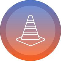 Traffic Cone Icon Design vector