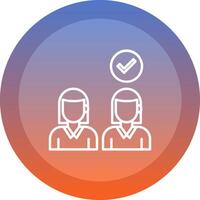 Selecting icon. colored outline icon style. vector