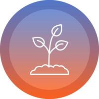 Sprout icon. colored outline icon style. vector