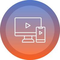 Screen Mirroring Icon Design vector