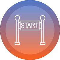 Start Line Icon Design vector