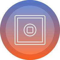 Stop Button Icon Design vector