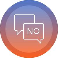 Say No Icon Design vector