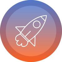 Rocket Launch Icon Design vector