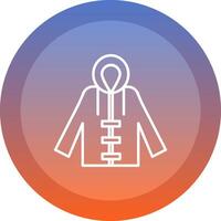Raincoat icon. colored outline icon style. vector