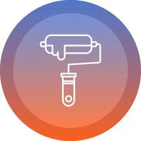 Paint Roller icon. colored outline icon style. vector