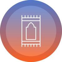 Sajadah icon. colored outline icon style. vector
