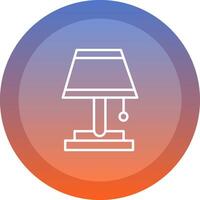 Table Lamp icon. colored outline icon style. vector