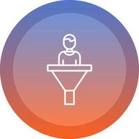 Conversion icon. colored outline icon style. vector