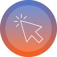 Mouse Pointer icon. colored outline icon style. vector