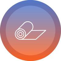 Gym Mat icon. colored outline icon style. vector