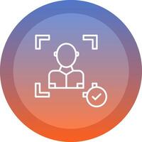 Face Scan Icon Design vector