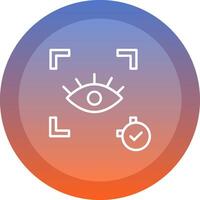 Eye Recognition Icon Design vector