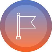 Flag icon. colored outline icon style. vector