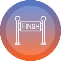 Finish Line Icon Design vector