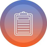 Brief icon. colored outline icon style. vector