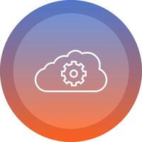 Cloud Storage Icon Design vector