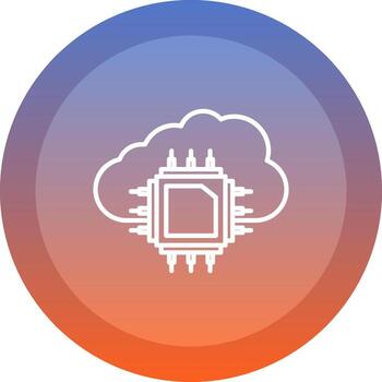 diseño de icono de computación en la nube vector