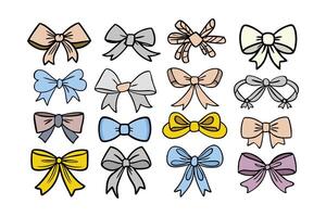 Coquette Bow Valentine's Day collection vector