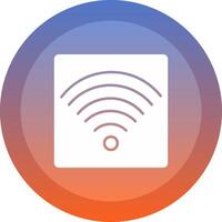 Wifi icon. colored outline icon style. vector
