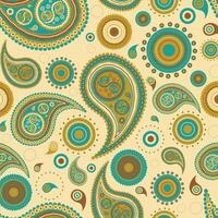 Paisley semless patterns vectors. Traditional Asian Paisley pattern in modern design. Seamless pattern. Hand drawing - intentional slight negligence vector
