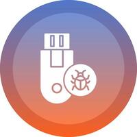 Usb icon. colored outline icon style. vector