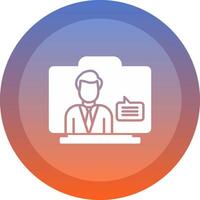 Virtual Assistant icon. colored outline icon style. vector