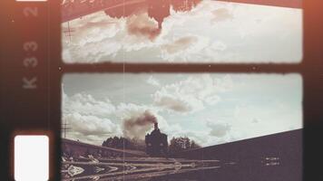 The tranquil and serene reflection of a cloudy landscape beautifully mirrored on water video
