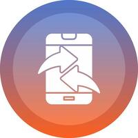 Send Data icon. colored outline icon style. vector
