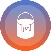 Paint Bucket icon. colored outline icon style. vector