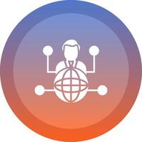 Outsource icon. colored outline icon style. vector