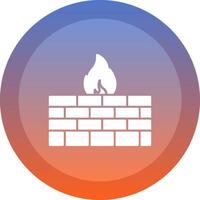 Firewall Icon Design vector