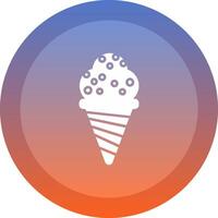 Ice Cream Cone Icon Design vector