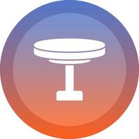 Round Table Icon Design vector