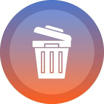 Garbage icon. colored outline icon style. vector