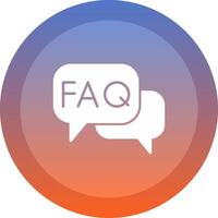 Faq Icon Design vector