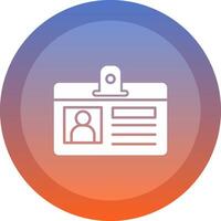 Identification Card Icon Design vector