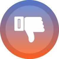 Dislike icon. colored outline icon style. vector