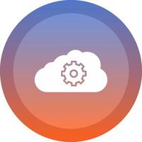 Cloud Storage icon. colored outline icon style. vector