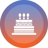 Cake icon. colored outline icon style. vector