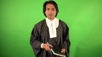 Advocate is arguing fiercely while fighting for case video