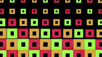 3D Abstract loop Animation on black Background, CG VFX element. video
