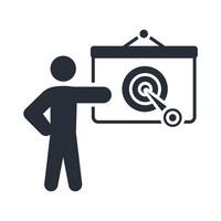 objective black icon vector