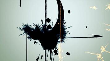 An Abstract Ink Stroke set against a Soft Light Background, showcasing artistic expression video