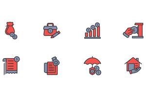 personal finance icon. .Editable stroke.linear style sign for use web design vector