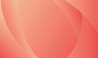 Trendy peach gradient background with curve composition abstract design. Suitable for web, landing page, banner, poster, presentation or cover vector
