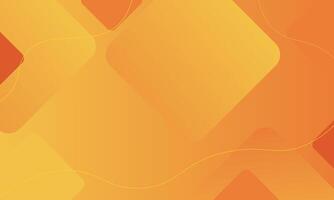 Orange geometric abstract background composition with square shapes and lines shapes. Good for banner, poster, cover, landing page, web. vector